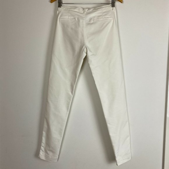 Zara Womens White Mid Rise Slim Capri Pant Size 10 - Picture 4 of 11